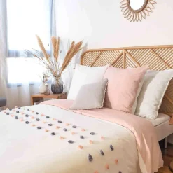 Discount Home Collection Parure de housse de couette Poupie blanche