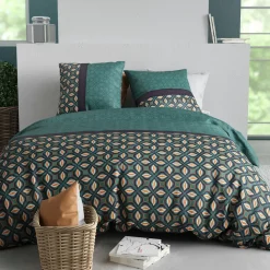 Online Atelier du Coton Parure Housse de Couette 3pcs 100% Coton 57fils Victory victory