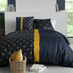 Atelier du Coton Parure Housse de Couette 3pcs 100%coton 57fils nil