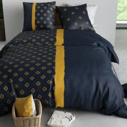 Atelier du Coton Parure Housse de Couette 3pcs 100%coton 57fils nil