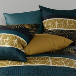 Atelier du Coton Parure housse de couette Qobe marron