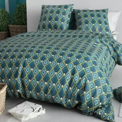 Best Atelier du Coton Parure Housse de Couette 3pcs 100% Coton 57fils triska