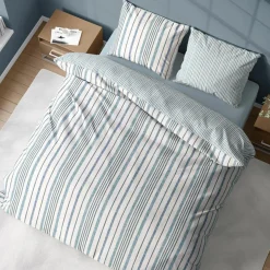 Outlet Home Collection Parure housse de couette Calanque blanche