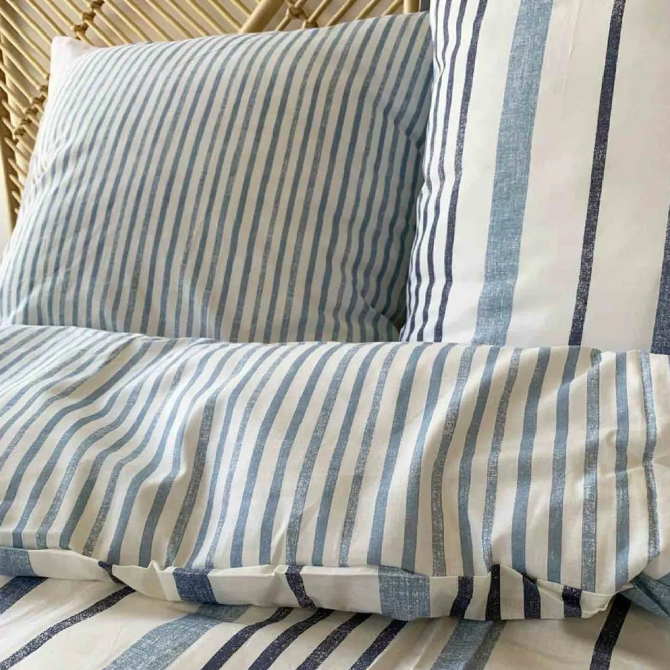 Outlet Home Collection Parure housse de couette Calanque blanche