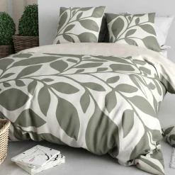 Home Collection Parure housse de couette Nais grise - 240x220 cm