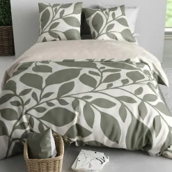 Home Collection Parure housse de couette Nais grise - 240x220 cm