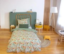 Home Collection Parure housse de couette en Coton multicolore