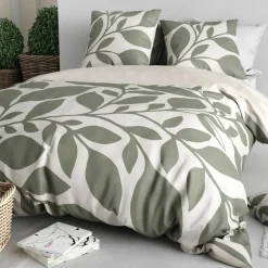 Home Collection Parure Housse de Couette grise