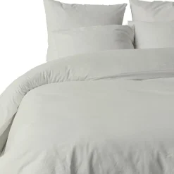 Blanc Passion Parure housse de couette unie ivoire