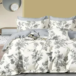 Hot Home Collection Parure housse de couette en Coton écrue