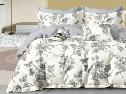 Hot Home Collection Parure housse de couette en Coton écrue