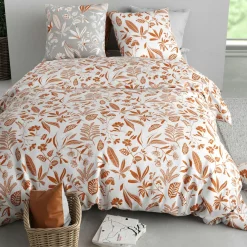 Atelier du Coton Parure Housse de Couette 3pcs 100% Coton 57fils kaylie