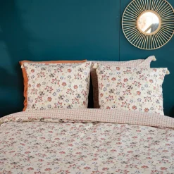 Home Collection Parure housse de couette Denia blanche - 240x220 cm