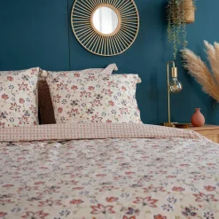 Home Collection Parure housse de couette Denia blanche - 240x220 cm