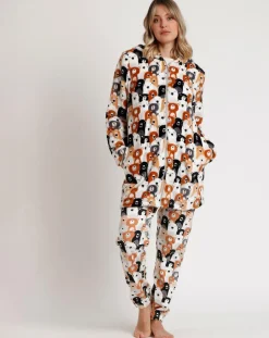 Online Admas Peignoir à capuche Family Bear Family C marron