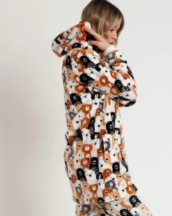 Online Admas Peignoir à capuche Family Bear Family C marron