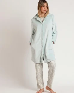 Femme Admas Peignoir Aqua aqua