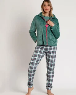 Best Admas Peignoir Be Kind to the Planet C vert feuille