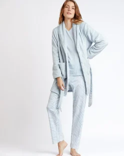 Femme Admas Classic Peignoir Forever bleu ciel