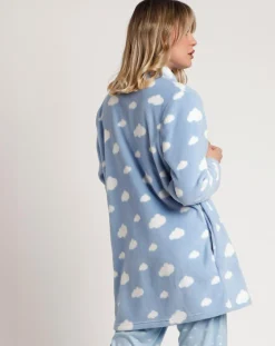 New Admas Peignoir It's Time to Sleep bleu