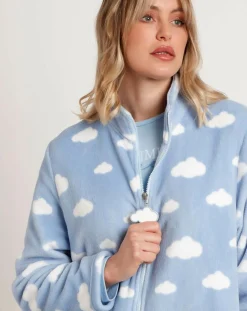 New Admas Peignoir It's Time to Sleep bleu