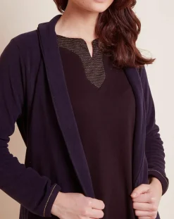 Femme Le Chat Peignoir Sweet marine