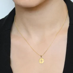 Femme Instant d'Or Pendentif Boussole or jaune
