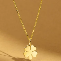 Enfant Instant d'Or Pendentif enfant Trèfle or jaune