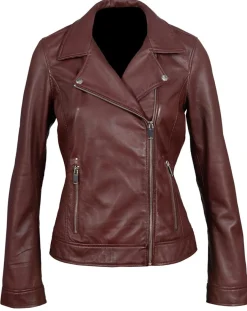 Femme Chyston Perfecto en Cuir Afida bordeaux