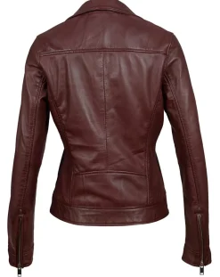 Femme Chyston Perfecto en Cuir Afida bordeaux