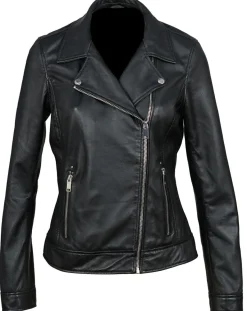 Femme Chyston Perfecto en Cuir Afida noir