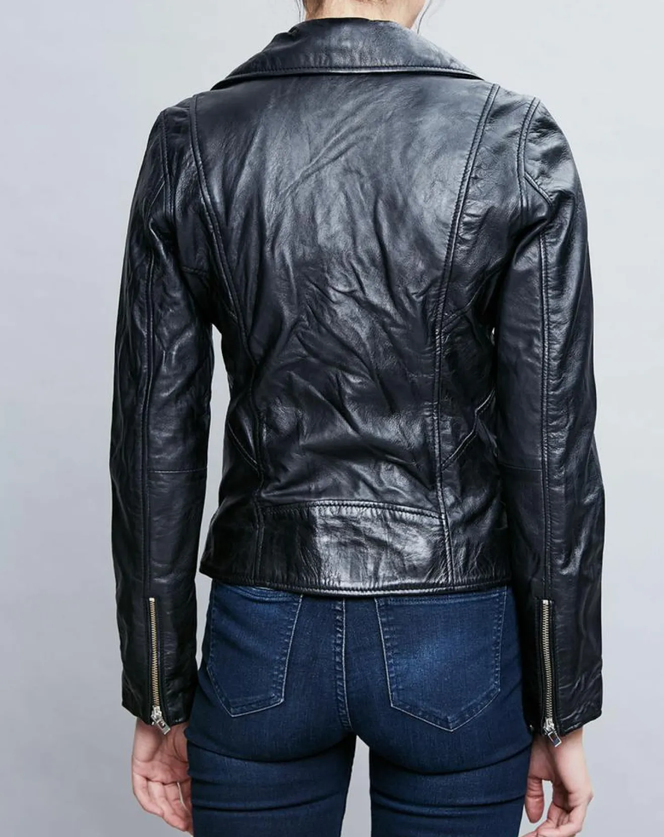 Femme Chyston Perfecto en Cuir Deborah noir