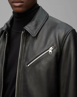 Homme Marc O'Polo Perfecto en Cuir Grainé noir