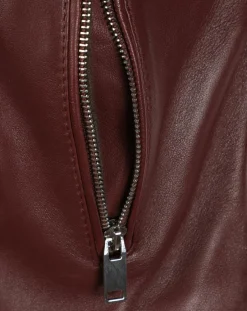 Femme Chyston Perfecto en Cuir Ornella bordeaux