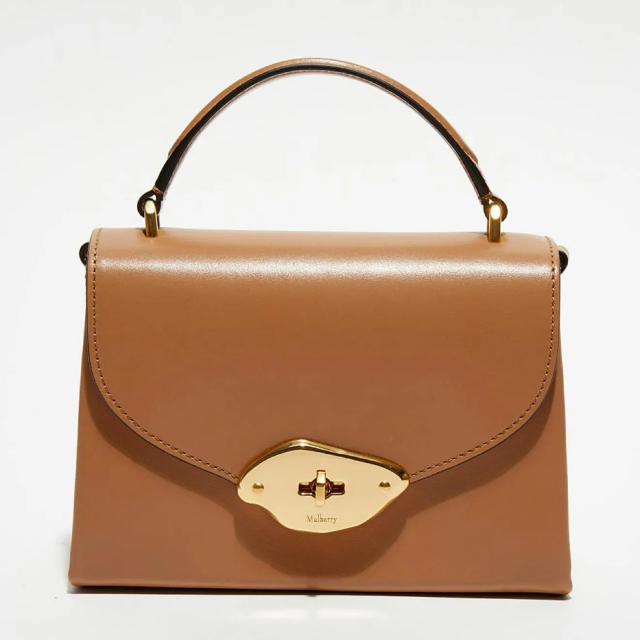 Femme Mulberry Petit sac à main en Cuir Lana sable - 18,5x13x8 cm