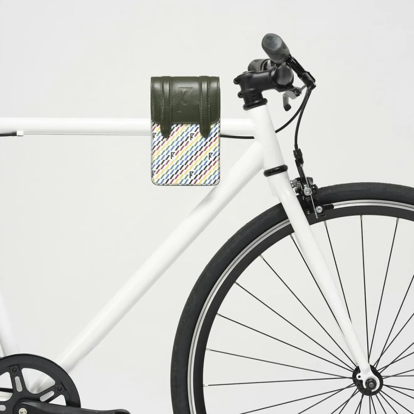 Best Maison Faret Petit Sac en Toile enduite & Cuir Arguin noir/multicolore - 18x11.5x3 cm