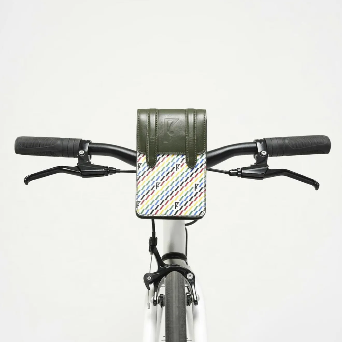 Best Maison Faret Petit Sac en Toile enduite & Cuir Arguin noir/multicolore - 18x11.5x3 cm