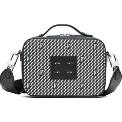 Discount Maison Faret Petit Sac en Toile enduite Pyla noir/blanc - 13x19x6.5 cm