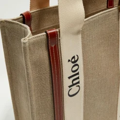 Chloé Petit tote bag Woody multicolore - 26x20x8 cm