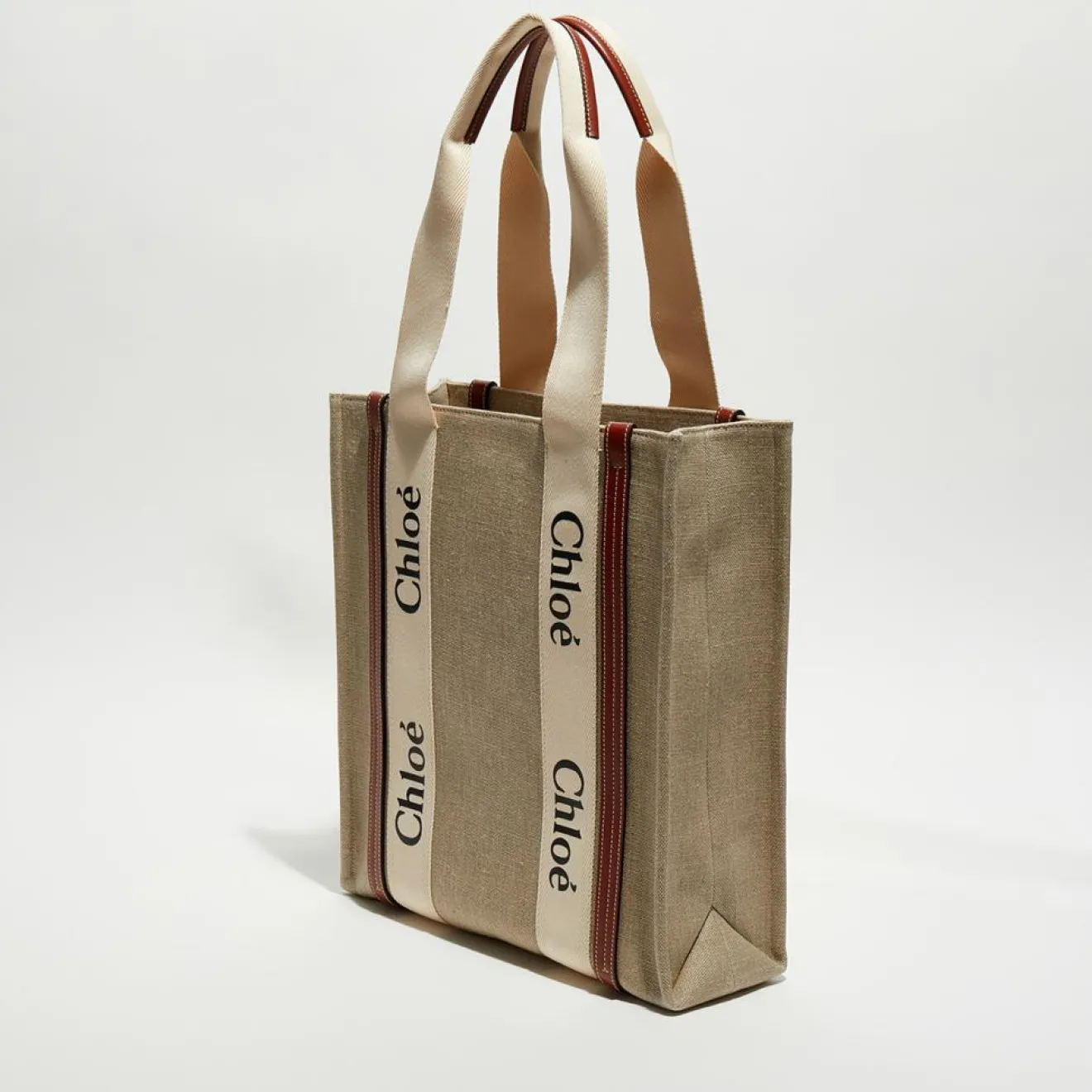 Chloé Petit tote bag Woody multicolore - 26x20x8 cm