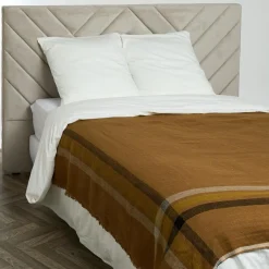 Haomy Plaid 100% Lin Malibu charbon - 135x190 cm