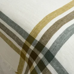 Clearance Haomy Plaid 100% Lin Paros citrus - 135x190 cm