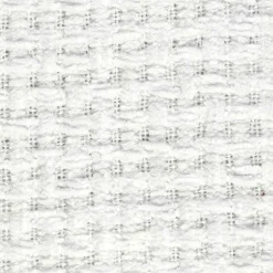 Home Deco Factory Plaid chenille gauffrée blanc - 125x150 cm
