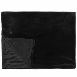 Discount Home Deco Factory Plaid imitation fourrure Opulence noir - 120x150 cm