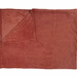 Hot Home Deco Factory Plaid microfibre rouge - 150x200 cm