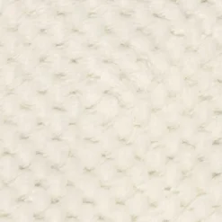 Home Deco Factory Plaid nid d'abeille blanc - 120x150 cm