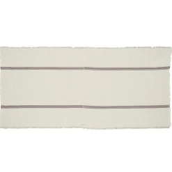 Sale Bed and Philosophy Plaid ou Nappe blanc/violet 110x220cm