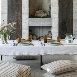 Sale Bed and Philosophy Plaid ou Nappe blanc/violet 110x220cm