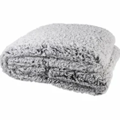 Online Home Deco Factory Plaid sherpa gris - 120x150 cm