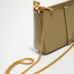 Femme Chloé Pochette bandoulière en Cuir Pottery verte - 20x20x9 cm